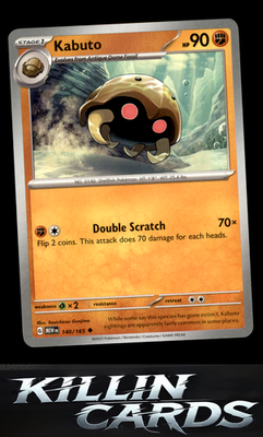 Kabuto 140/165 Pokemon Uncommon SV: Scarlet & Violet 151 Card NM