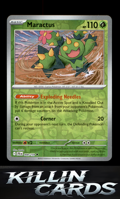 Reverse Holofoil Maractus - 008/159 008/159 Pokemon Uncommon SV09: Journey Toget