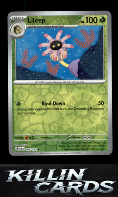 Reverse Holofoil Lileep - 005/142 005/142 Pokemon Common SV07: Stellar Crown Car