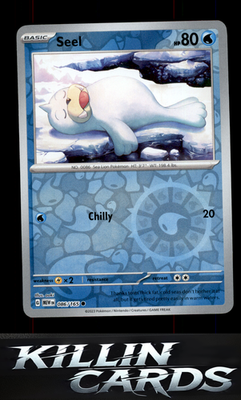 Reverse Holofoil Seel 086/165 Pokemon Common SV: Scarlet & Violet 151 Card NM
