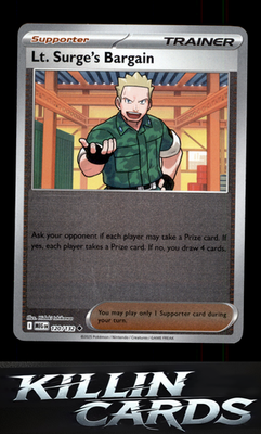 Lt. Surge's Bargain - 120/132 120/132 Pokemon Uncommon ME01: Mega Evolution Card