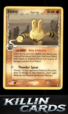 Elekid (Delta Species) 48/101 Pokemon Common Dragon Frontiers Card DM