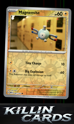 Reverse Holofoil Magnemite 081/165 Pokemon Common SV: Scarlet & Violet 151 Card
