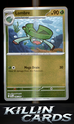 Reverse Holofoil Lombre 006/094 Pokemon Common ME02: Phantasmal Flames Card NM
