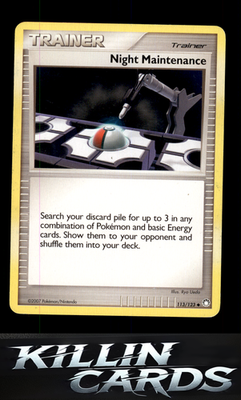 Night Maintenance 113/123 Pokemon Uncommon Mysterious Treasures Card LP