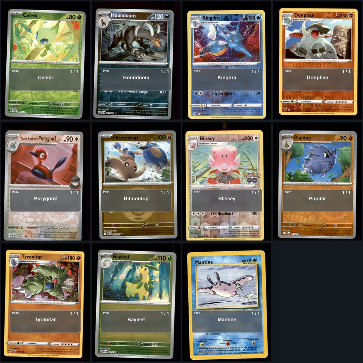 Pokemon TCG Generation 2 Pokemon Pokedex Set 99 Cards Collection