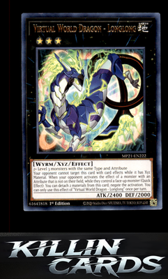 1st Edition Virtual World Dragon - Longlong MP21-EN222 YuGiOh Rare 2021 Tin of A