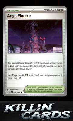 Ange Floette 075/086 Pokemon Uncommon ME04: Chaos Rising Card NM