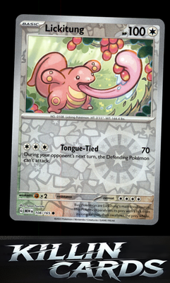 Reverse Holofoil Lickitung 108/165 Pokemon Common SV: Scarlet & Violet 151 Card