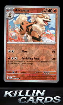 Arcanine 028/182 Pokemon Uncommon SV10: Destined Rivals Card NM