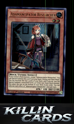 1st Edition Adamancipator Researcher MP21-EN225 YuGiOh Ultra Rare 2021 Tin of An
