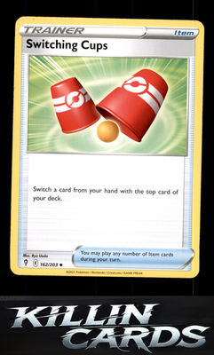 Switching Cups 162/203 Pokemon Uncommon SWSH07: Evolving Skies Card NM