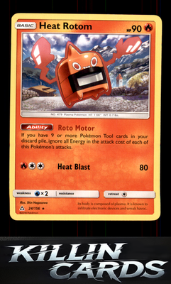 Heat Rotom 24/156 Pokemon Rare SM - Ultra Prism Card NM