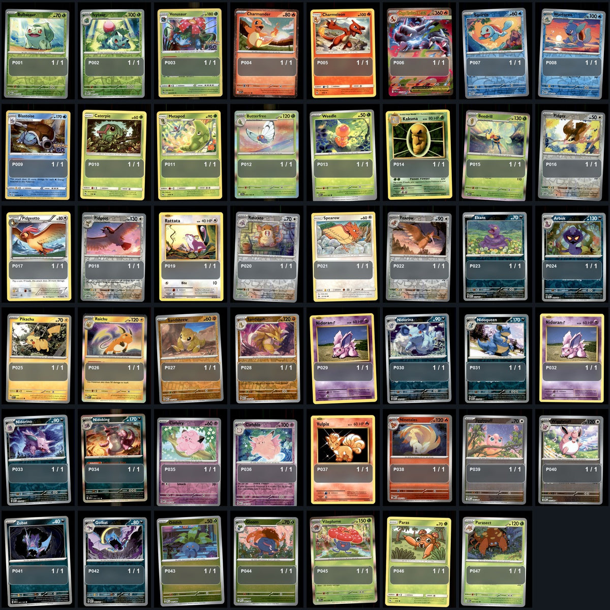 Pokemon TCG Pokemon National Pokedex Set (Generations 1-9) 987 Cards Collection