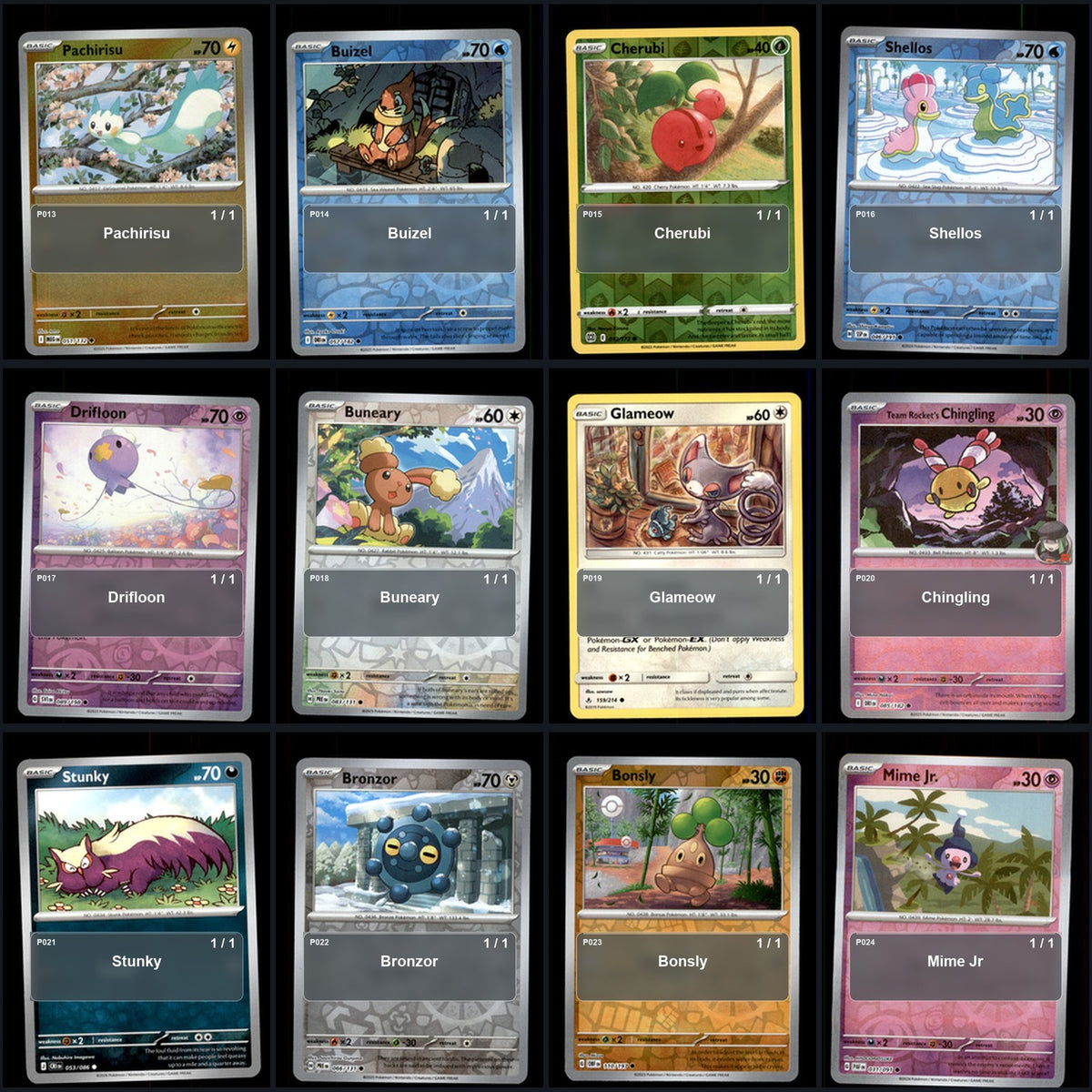 Pokemon TCG Generation 4 Sinnoh Pokemon Pokedex Set 105 Cards Collection