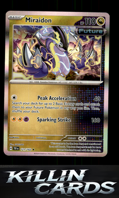 Miraidon 121/162 Pokemon Rare SV05: Temporal Forces Card NM