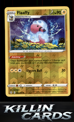 Reverse Holofoil Flaaffy 055/203 Pokemon Uncommon SWSH07: Evolving Skies Card NM