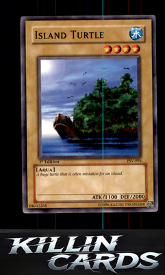 1st Edition Island Turtle PSV-095 YuGiOh Common Pharaoh's Servant Card NM