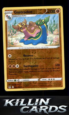 Reverse Holofoil Gastrodon 102/196 Pokemon Uncommon SWSH11: Lost Origin Card NM