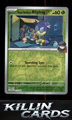 Reverse Holofoil Team Rocket's Blipbug 015/182 Pokemon Common SV10: Destined Riv