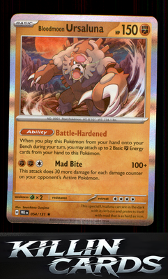 Bloodmoon Ursaluna 054/131 Pokemon Rare SV: Prismatic Evolutions Card NM