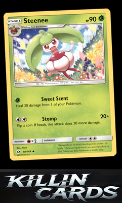 Steenee 19/149 Pokemon Uncommon SM Base Set Card NM