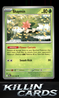 Shaymin - 010/182 010/182 Pokemon Uncommon SV10: Destined Rivals Card NM