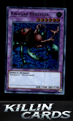 Kwagar Hercules OP18-EN009 YuGiOh Super Rare OTS Tournament Pack 18 Card NM