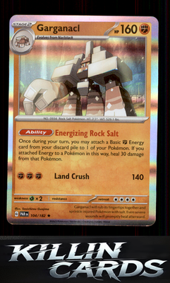 Garganacl - 104/182 104/182 Pokemon Rare SV04: Paradox Rift Card NM