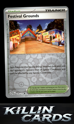 Reverse Holofoil Festival Grounds 108/131 Pokemon Uncommon SV: Prismatic Evoluti