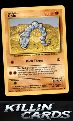 Onix 056/102 Pokemon Common Base Set Card DM