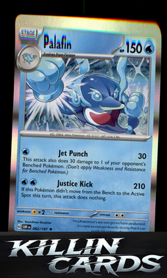 Palafin 062/197 Pokemon Rare SV03: Obsidian Flames Card NM
