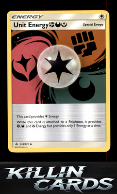 Unit Energy FDY 118/131 Pokemon Uncommon SM - Forbidden Light Card LP