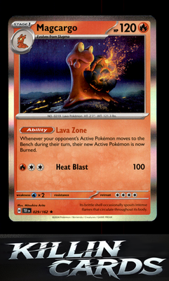 Magcargo 029/162 Pokemon Rare SV05: Temporal Forces Card NM