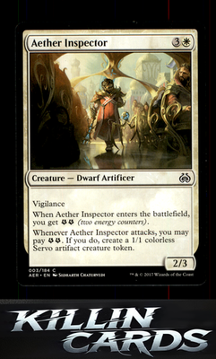 Aether Inspector 3 Magic C Aether Revolt Card NM