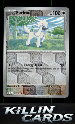 Reverse Holofoil Furfrou 051/064 Pokemon Common SV: Shrouded Fable Card NM