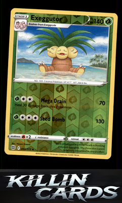Reverse Holofoil Exeggutor 002/172 Pokemon Uncommon SWSH09: Brilliant Stars Card