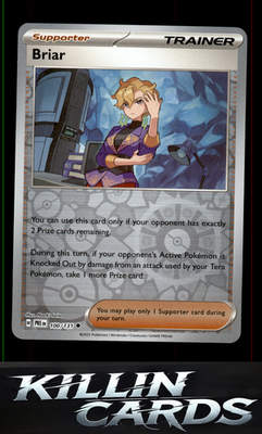 Reverse Holofoil Briar 100/131 Pokemon Uncommon SV: Prismatic Evolutions Card NM