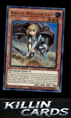 1st Edition Rookie Warrior Lady GFP2-EN043 YuGiOh Ultra Rare Ghosts From the Pas