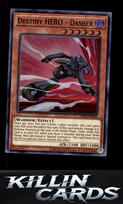 Destiny HERO - Dasher OP18-EN004 YuGiOh Super Rare OTS Tournament Pack 18 Card N