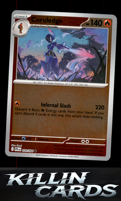Reverse Holofoil Ceruledge 020/094 Pokemon Uncommon ME02: Phantasmal Flames Card
