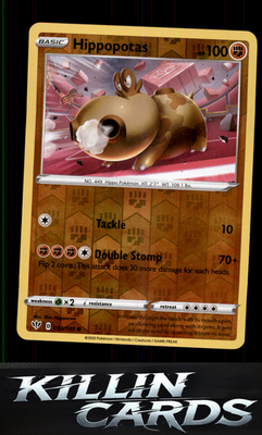 Reverse Holofoil Hippopotas 093/189 Pokemon Common SWSH03: Darkness Ablaze Card