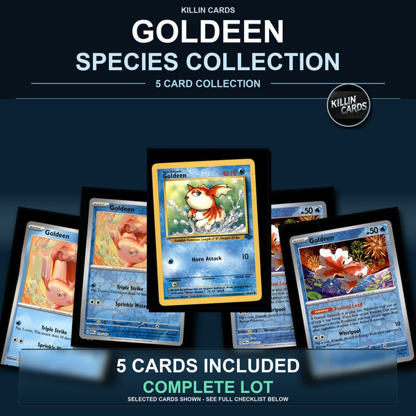 Pokemon TCG Goldeen Species Collection 5 Different Cards