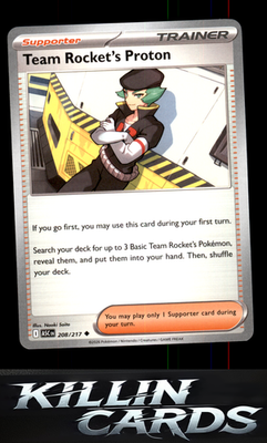 Team Rocket's Proton 208/217 Pokemon Uncommon ME: Ascended Heroes Card NM
