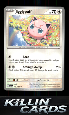 Jigglypuff 039/165 Pokemon Common SV: Scarlet & Violet 151 Card NM