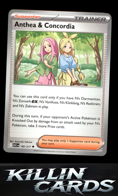 Anthea & Concordia - 182/217 182/217 Pokemon Uncommon ME: Ascended Heroes Card N