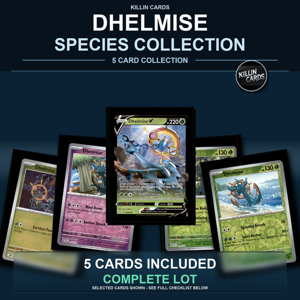 Pokemon TCG Dhelmise Species Collection 5 Different Cards