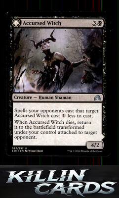 Accursed Witch 97 Magic U Shadows over Innistrad Card NM