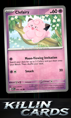 Clefairy 035/165 Pokemon Common SV: Scarlet & Violet 151 Card NM