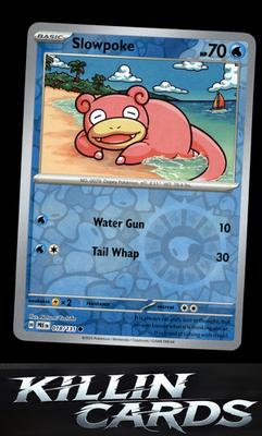 Reverse Holofoil Slowpoke 018/131 Pokemon Common SV: Prismatic Evolutions Card N